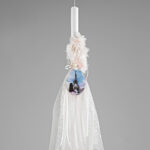 Παριζιάνικη Λαμπάδα Βάπτισης με Ρομαντική Αύρα ΛΒ262