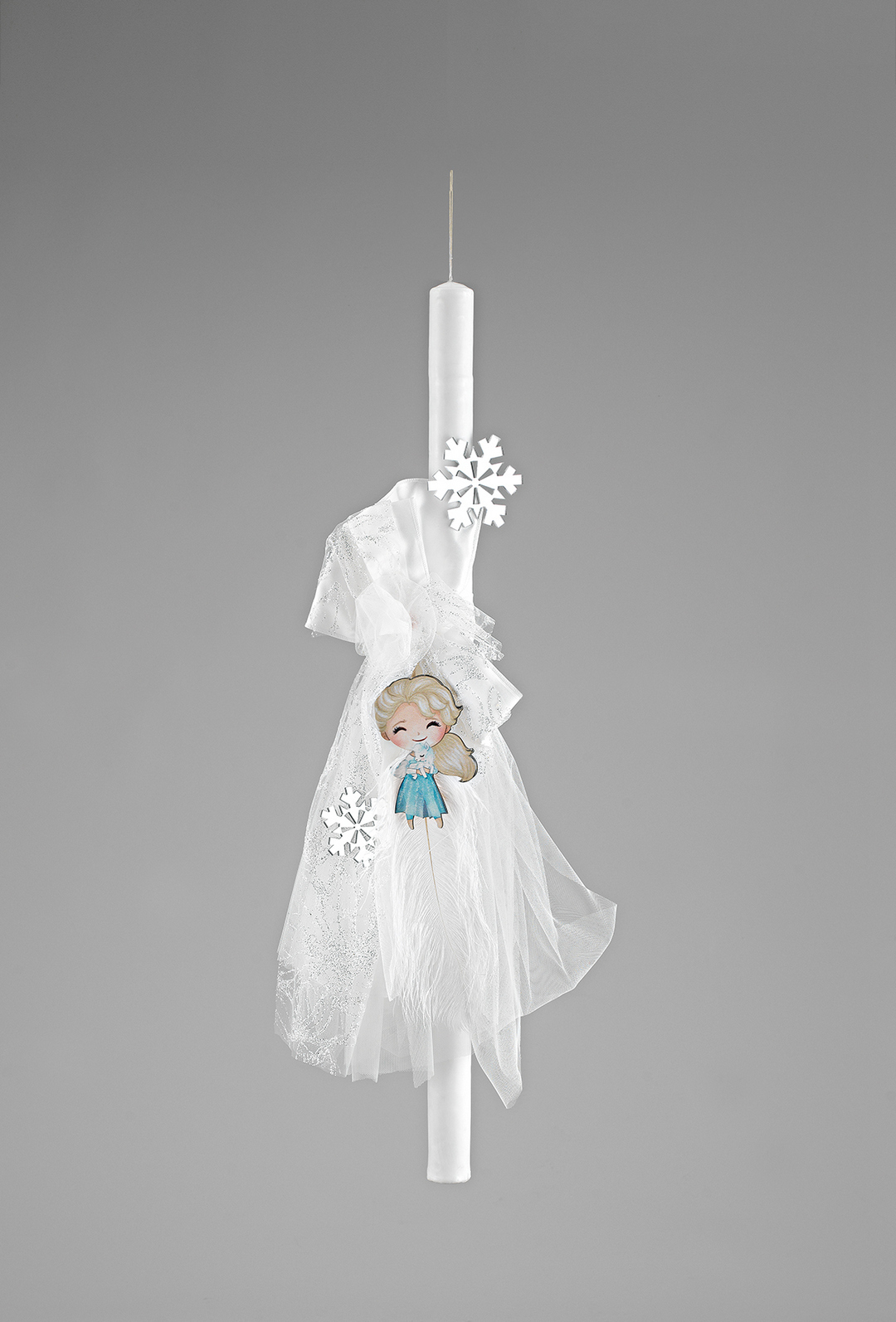 ΛΒ 265 Λαμπάδα Βάπτισης "Παγωμένη Μαγεία" ΛΒ265 - Image 1