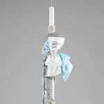 Λαμπάδα Βάπτισης με Ναυτικό Θέμα & Διακοσμητικά Στοιχεία ΛΒ