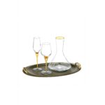 Σετ Κουμπάρου με ένα ποτήρι "Χρυσές Αποχρώσεις" nova σετ326