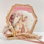 Μπομπονιέρα βάπτισης με στοιχείο αλεπουδάκι και μονόγραμμα