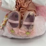 🎀 Ροζ Ονειρεμένη Τούρτο-Πάνα (Diaper Cake) με Αρκουδάκι 🎀 - Image 2