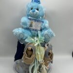 Τούρτα-Πάνα (Diaper Cake) για Αγοράκι με Αρκουδάκι&Χρήσιμα Αξεσουάρ