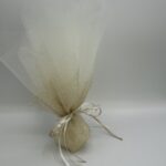 Μπομπονιέρα γάμου elegant με διπλό τούλι οργάτζα και επίπλεον τούλι - Image 3