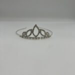 Ασημί πριγκιπική τιάρα για κομψές νύφες - Image 2