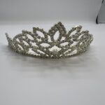 Ασημένια Πριγκιπική Τιάρα – Λάμψη & Αριστοκρατική Ομορφιά για τη Νύφη!