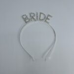 Λαμπερή Ασημένια Τιάρα "Bride" - Image 3