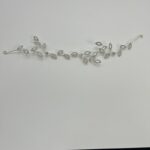 Ρομαντικό νυφικό στεφάνι με κρυστάλλινες λεπτομέρειες φύλλων