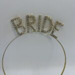 Λαμπερή χρυσή Τιάρα "Bride"