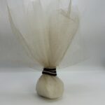 Μπομπονιέρα γάμου με τούλι και glitter λεπτομέρειες δεμένο με roze gold σκοινί - Image 4