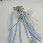 Μπομπονιέρα βάπτισης κρεμαστή με στοιχείο plexiglass χρυσό καθρέπτη - Image 4