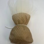 Μπομπονιέρα γάμου πουγκί με ιδιαίτερο δέσιμο - Image 3