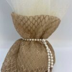 Μπομπονιέρα γάμου πουγκί με ιδιαίτερο δέσιμο - Image 4