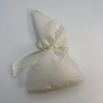 Μπομπονιέρα γάμου πουγκί με γκλίτερ, μύτη και φιόγκο κορδέλα - Image 4