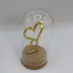 Μπομπονιέρα γάμου γυάλινος θόλος με καρδούλες - Image 6