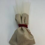 Μπομπονιέρα γάμου πουγκί με ιδιαίτερο δέσιμο - Image 2