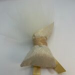 Μπομπονιέρα Γάμου με Υφασμάτινο Πουγκί και Αέρινη Δαντέλα - Image 2