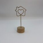 Μπομπονιέρα Γάμου με Μίνιμαλ Σχέδιο Σπιτιού και Καρδιάς