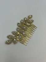 "Χρυσή Νυφική Χτένα με Λαμπερές Λεπτομέρειες"