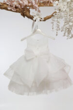 Βαπτιστικό φόρεμα Κ4722Φ-Ι.IVORY-ΙΒΟΥΑΡ ΓΚΛΙΤΕΡ mi chiamo - Image 4