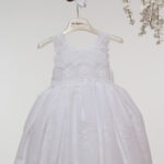 Βαπτιστικό φόρεμα Κ4719Φ-Λ ΛΕΥΚΟ ΠΡΟΝΤΕΡΙ mi chiamo