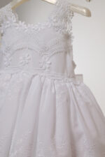 Βαπτιστικό φόρεμα Κ4719Φ-Λ ΛΕΥΚΟ ΠΡΟΝΤΕΡΙ mi chiamo - Image 3