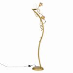 Κηροστάτης Γάμου με Χρυσές Ανθοδετικές Λεπτομέρειες NOVA 1123 ΦΩΤΙΣΤΙΚΟ ΥΨΟΣ 1,60CM