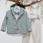 Στυλάτη Κομψότητα: Βαπτιστικό Σύνολο για Μικρό Κύριο με Μοντέρνα Αισθητική Α4775