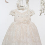 Βαπτιστικό φόρεμα Κ4709Φ-ΣΑΜΠΑΝΙ ΔΑΝΔΕΛΑ mi chiamo