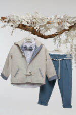 Αριστοκρατική Κομψότητα: Βαπτιστικό Σύνολο για Μικρό Κύριο με Στιλ Α4776