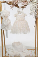 Βαπτιστικό φόρεμα Κ4709Φ-ΣΑΜΠΑΝΙ ΔΑΝΔΕΛΑ mi chiamo - Image 6