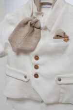 Μοντέρνα Αριστοκρατία: Βαπτιστικό Σύνολο για Μικρό Κύριο με Στιλ Α4765 - Image 2