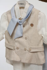 Αέρινη Κομψότητα: Βαπτιστικό Σύνολο για Μικρό Κύριο με Στιλ Α4766 - Image 2