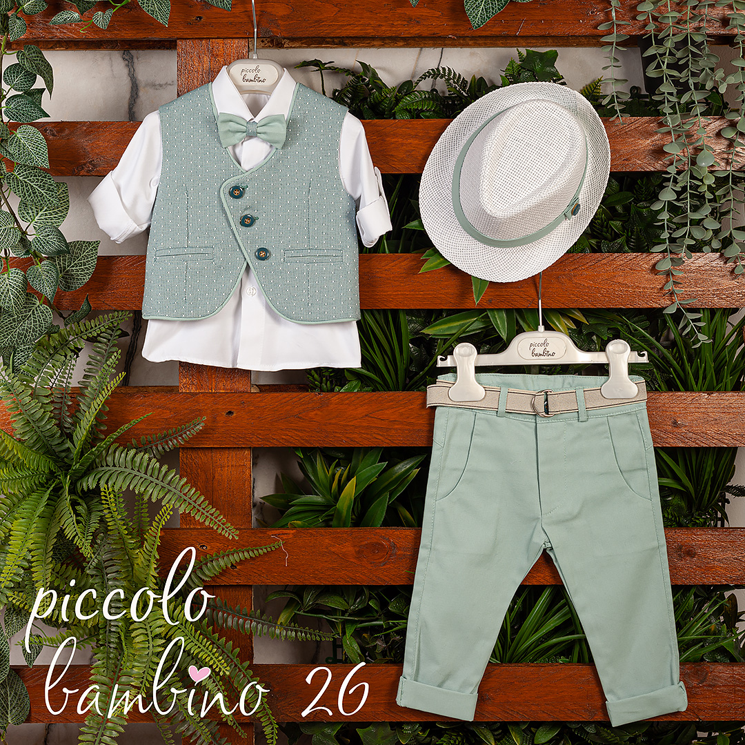 Βαπτιστικό Σετ "Piccolo Bambino 26" – Κλασική Κομψότητα με Μοντέρνες Πινελιές 953 μέντα Βαπτιστικό Σετ "Piccolo Bambino 26" – Κλασική Κομψότητα με Μοντέρνες Πινελιές 953 μέντα - Image 1