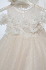 Βαπτιστικό φόρεμα Κ4701Φ-Σ.ΣΑΜΠΑΝΙ-ΜΠΕΖ ΓΚΛΙΤΕ mi chiamo - Image 3