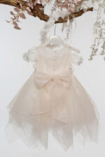 Βαπτιστικό φόρεμα Κ4701Φ-Σ.ΣΑΜΠΑΝΙ-ΜΠΕΖ ΓΚΛΙΤΕ mi chiamo - Image 4