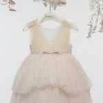 Βαπτιστικό φόρεμα Κ4704Φ-Σ.ΣΑΜΠΑΝΙ ΠΕΡΛΑ-ΜΠΕΖ mi chiamo