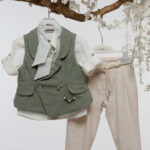 Ρουστίκ Γοητεία: Βαπτιστικό Σύνολο για Μικρό Κύριο με Στιλ Α4769