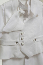 Αέρινο Βαπτιστικό με Γιλέκο και Μαντήλι Α4764 - Image 3