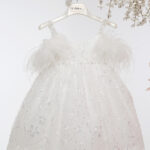 Βαπτιστικό φόρεμα Κ4714Φ-Ι.IVORY-ΙΒΟΥΑΡ ΓΚΛΙΤΕΡ mi chiamo