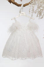 Βαπτιστικό φόρεμα Κ4714Φ-Ι.IVORY-ΙΒΟΥΑΡ ΓΚΛΙΤΕΡ mi chiamo