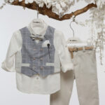 Κομψό Βαπτιστικό Σύνολο με Σύγχρονες Λεπτομέρειες Α4760