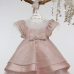 Βαπτιστικό φόρεμα Κ4600Φ-Ρ.ΡΟΖ ΓΚΛΙΤΕΡ mi chiamo