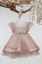 Βαπτιστικό φόρεμα Κ4600Φ-Ρ.ΡΟΖ ΓΚΛΙΤΕΡ mi chiamo