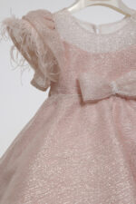 Βαπτιστικό φόρεμα Κ4600Φ-Ρ.ΡΟΖ ΓΚΛΙΤΕΡ mi chiamo - Image 3