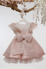 Βαπτιστικό φόρεμα Κ4600Φ-Ρ.ΡΟΖ ΓΚΛΙΤΕΡ mi chiamo - Image 4