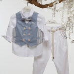 Ένα κομψό βαπτιστικό σύνολο για τον μικρό σας πρίγκιπα"Α4759 MI CHIAMO