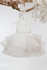 Βαπτιστικό φόρεμα Κ4722Φ-Ι.IVORY-ΙΒΟΥΑΡ ΓΚΛΙΤΕΡ mi chiamo