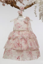 Βαπτιστικό φόρεμα Κ4713Φ-Ρ. ΡΟΖ ΕΜΠΡΙΜΕ mi chiamo