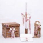 Βαπτιστικό πακέτο για κορίτσι MACRAME ΛΟΥΛΟΥΔΙA ME ΜΟΝΟΓΡΑΜΜΑ Β&Β